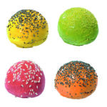 Assortiment mini pain burger colorés 10g