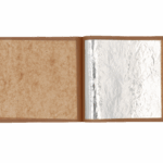 Carnet feuilles ARGENT